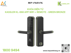 Khóa điện tử Kassler KL-668 App Wifi + Remote - Green Bronze 